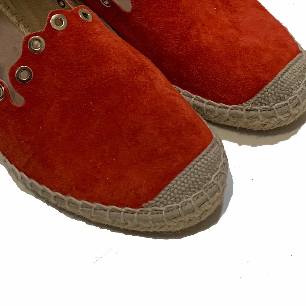 7 / maypol Women's Red Suede Espadrilles